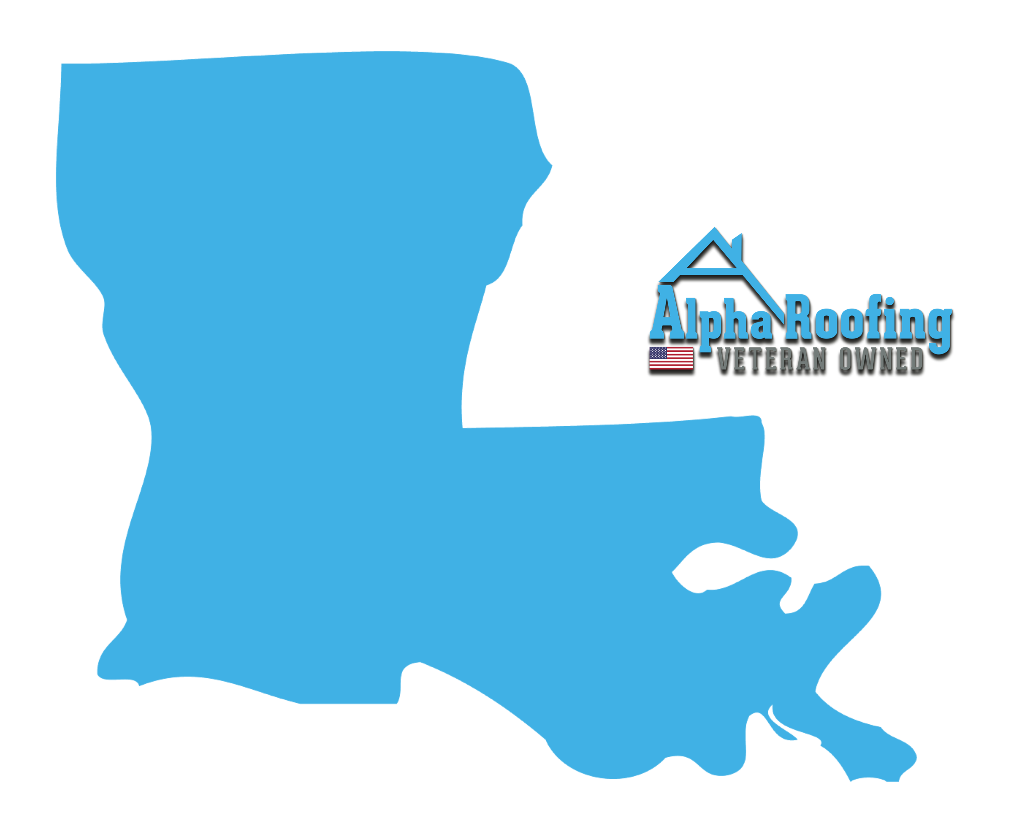 northeast LA is a servicing area icon for Alpha Roofing